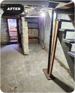 Green Bay basement after clean-out and improvement work.